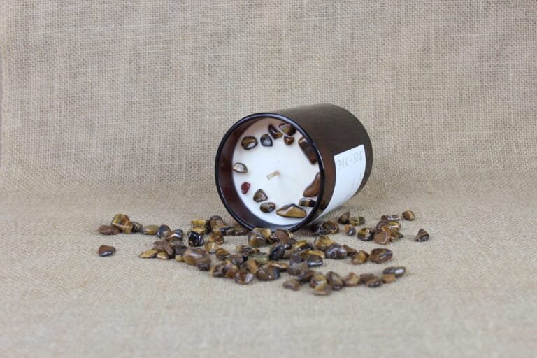 Maia Candle Tiger's Eye