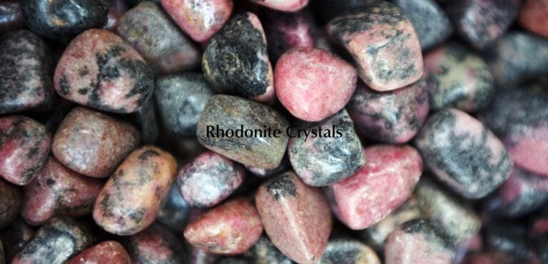 rhodonite crystals