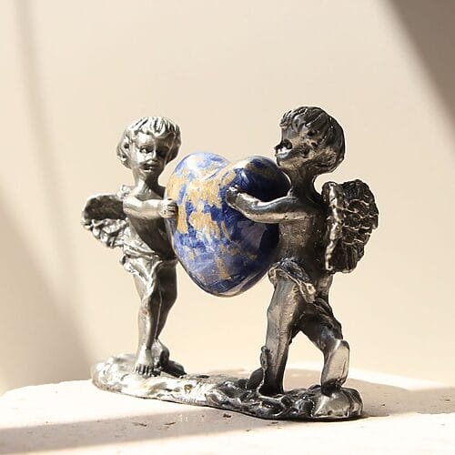 Cherubs with Sodalite Heart
