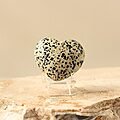 Dalmation Jasper Crystal Heart