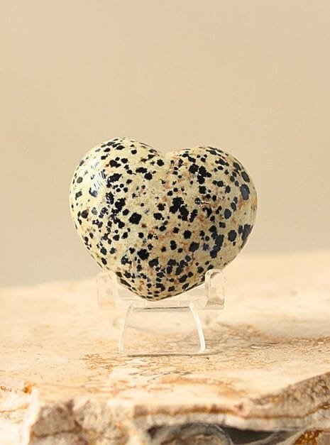 Dalmation Jasper Crystal Heart Dalmation Jasper Crystal Heart