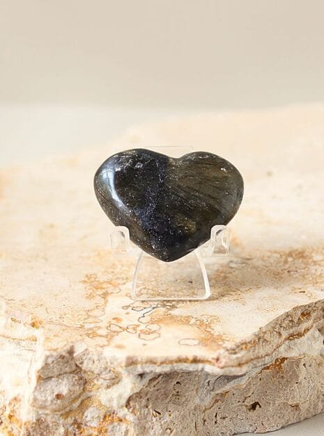 Labradorite Heart