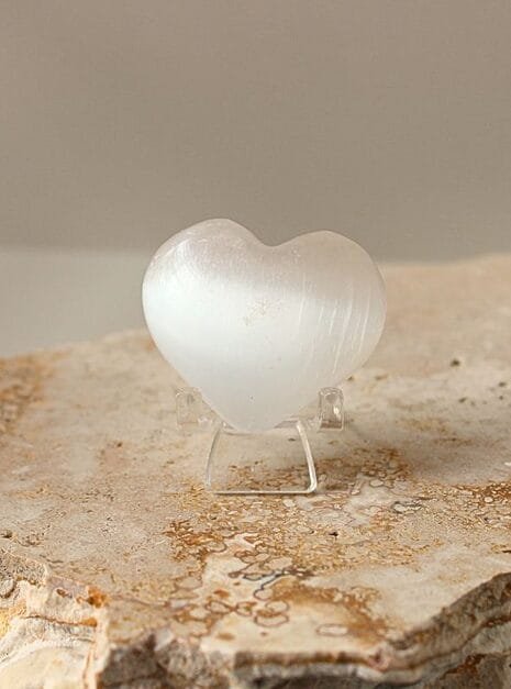 Selenite Heart