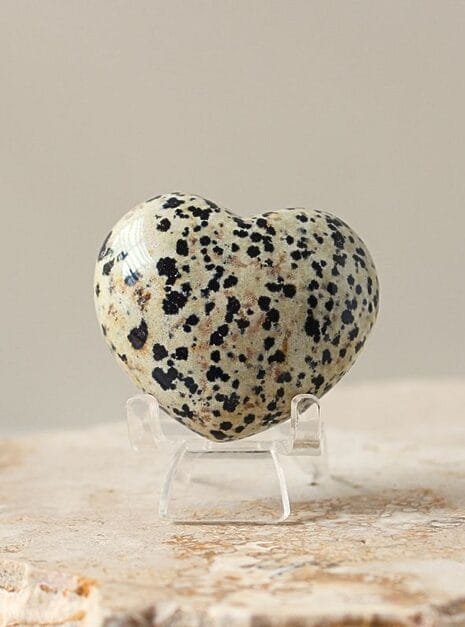 Dalmation Jasper Crystal Heart Dalmation Jasper Crystal Heart