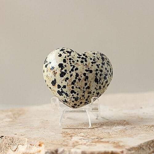Dalmation Jasper Crystal Heart