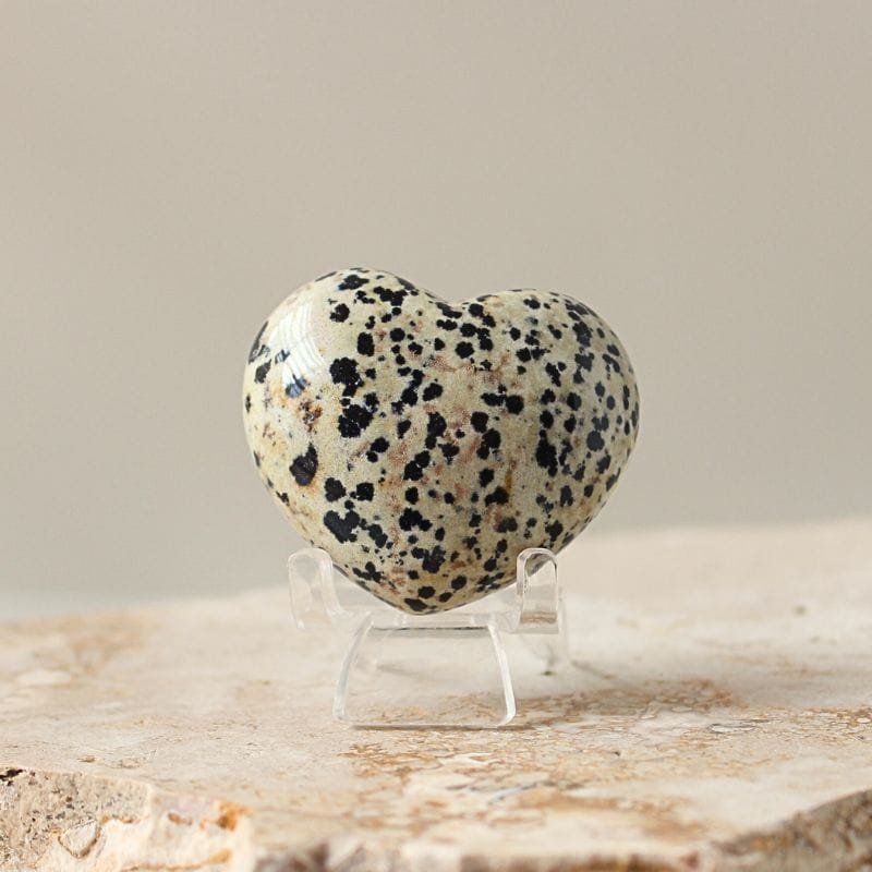 Dalmation Jasper Crystal Heart Dalmation Jasper Crystal Heart