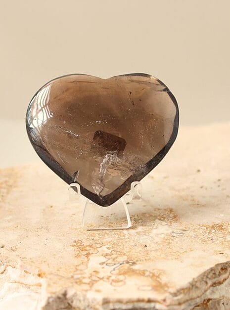 Smoky Quartz Crystal Heart Smoky Quartz Crystal Heart