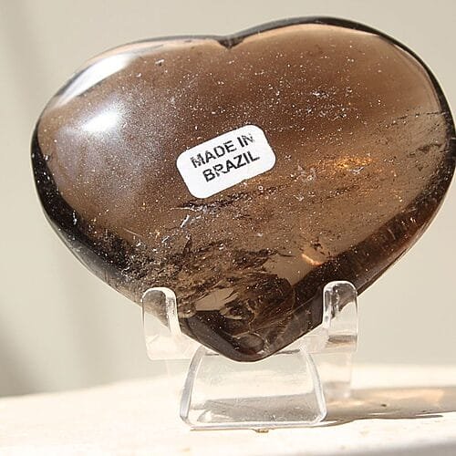 Smoky Quartz Crystal Heart
