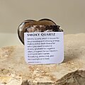 Smoky Quartz Crystal Heart