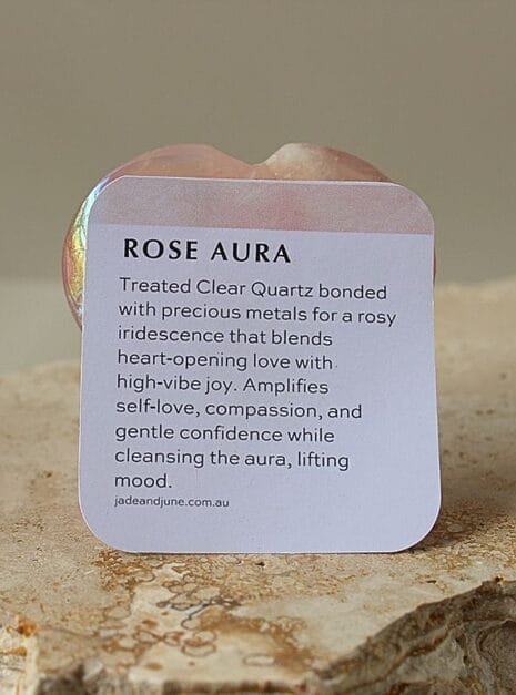 Rose Aura Crystal Heart Rose Aura Crystal Heart
