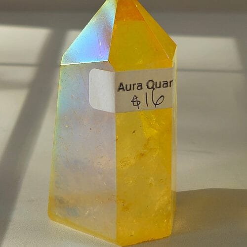 Yellow Aura Quartz Small