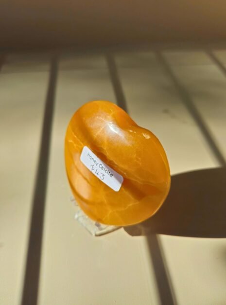 Honey Calcite Heart Honey Calcite Heart