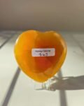 Honey Calcite Heart
