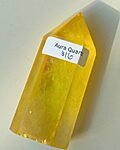 Yellow Aura Quartz Tower