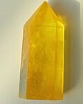Yellow Aura Quartz Tower
