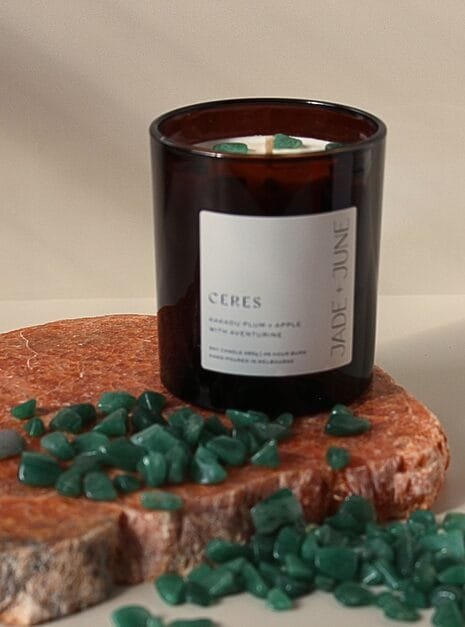Ceres Crystal Soy Candle | Jade + June Ceres Candle Bundle