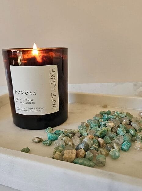Pomona Candle with Crystals | Jade + June Pomona Candle Bundle
