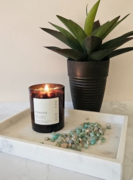 Pomona Crystal Soy Candle | Jade + June Pomona Candle Bundle