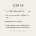 Ceres The Beginning Ritual