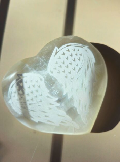 Selenite Heart Selenite Heart