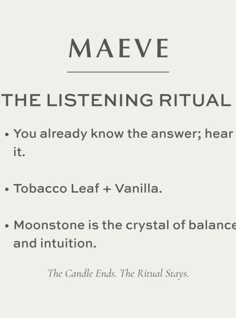Maeve The Listening Ritual Candle Maeve The Listening Ritual Candle