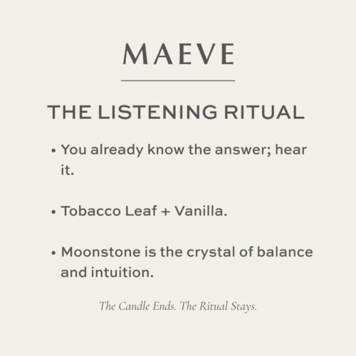 Maeve The Listening Ritual Candle Maeve The Listening Ritual Candle