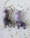 Amethyst Giraffe Carvings