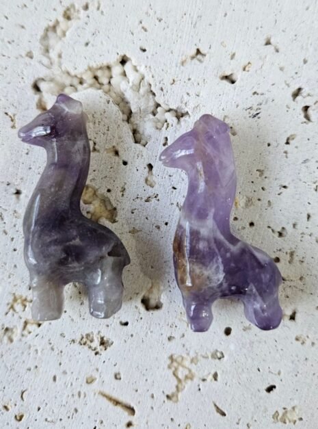 Amethyst Giraffe Carvings Amethyst Giraffe Carvings
