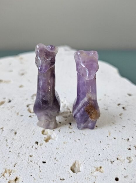 Amethyst Giraffe Carvings Amethyst Giraffe Carvings