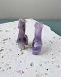 Amethyst Giraffe Carvings