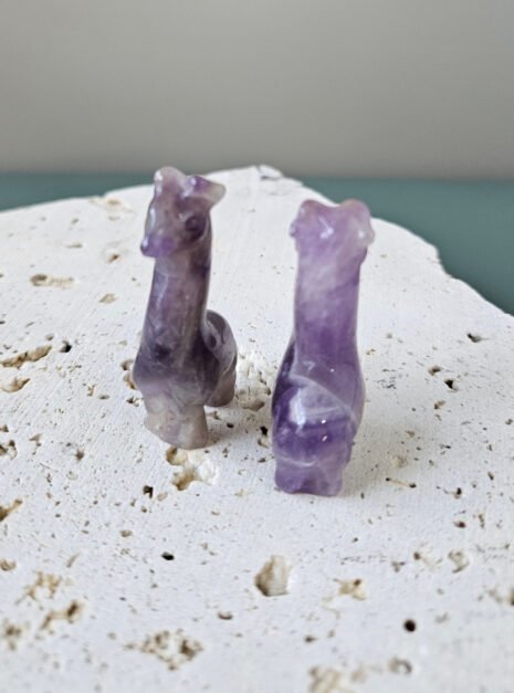 Amethyst Giraffe Carvings Amethyst Giraffe Carvings