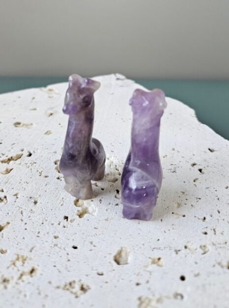 Amethyst Giraffe Carvings Amethyst Giraffe Carvings
