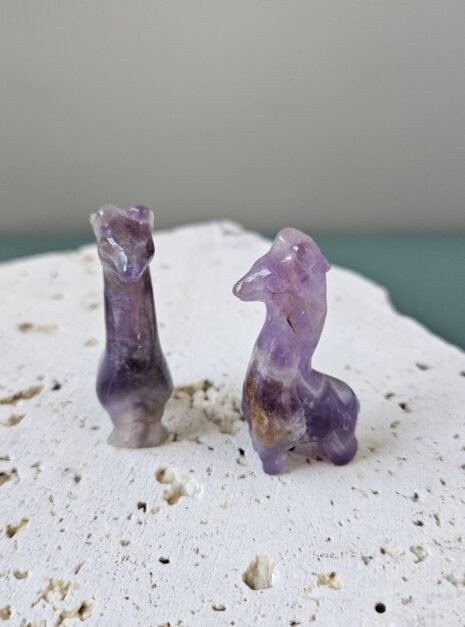Amethyst Giraffe Carvings Amethyst Giraffe Carvings