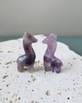 Amethyst Giraffe Carvings