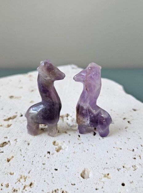 Amethyst Giraffe Carvings Amethyst Giraffe Carvings