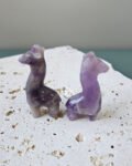 Amethyst Giraffe Carvings