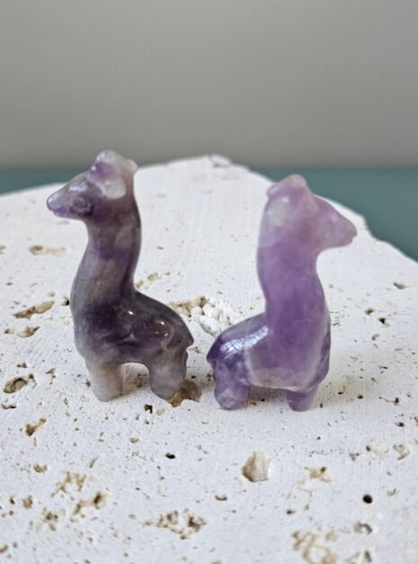 Amethyst Giraffe Carvings Amethyst Giraffe Carvings