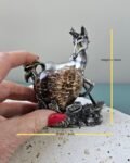 Chocolate Calcite Heart on Unicorn Stand