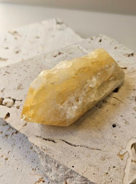 Citrine Point Bahia 7 Bahia Citrine point turned to a three quarter angle