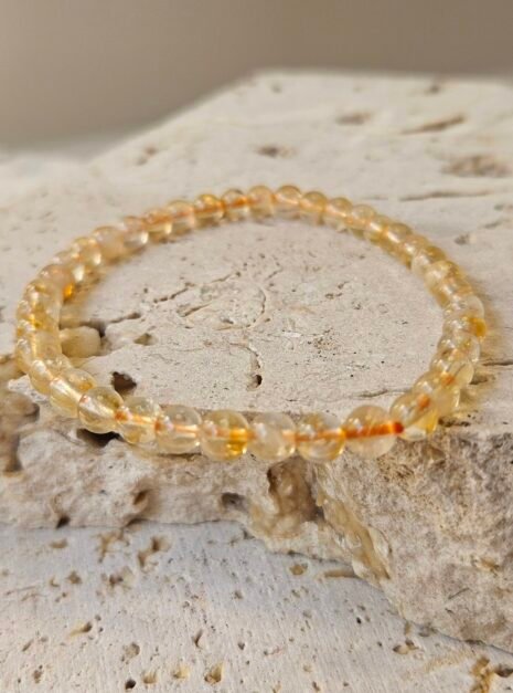 Citrine Small Bead Bracelet 2 Citrine Bead Bracelet