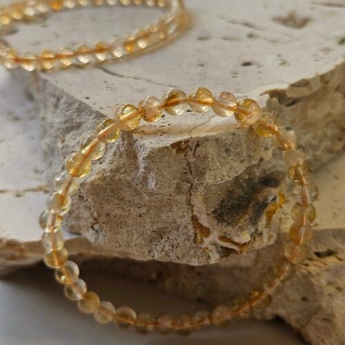 Citrine Small Bead Bracelet 3 Citrine Bead Bracelet