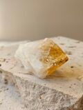 Small Citrine point close on the tip