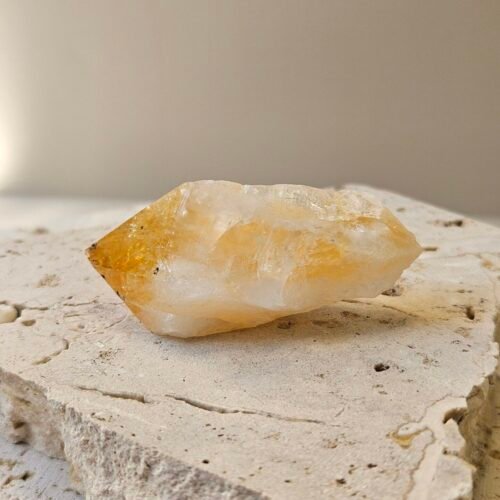 Small Citrine point turned to a three quarter angle