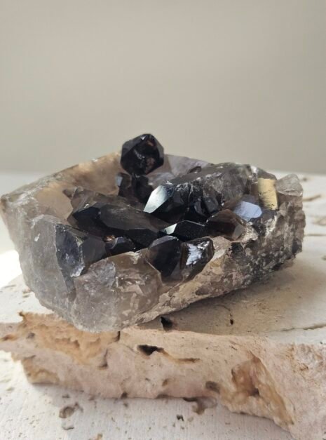 Smoky Quartz Cluster 3 Smoky Quartz Cluster