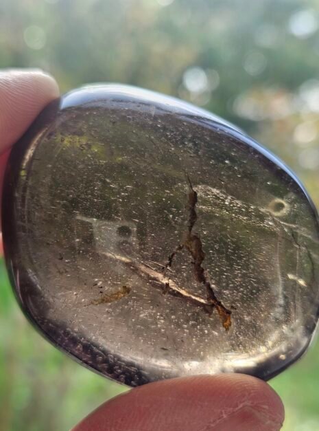 Smoky Quartz Palm Stone 2 Smoky Quartz Palm Stone
