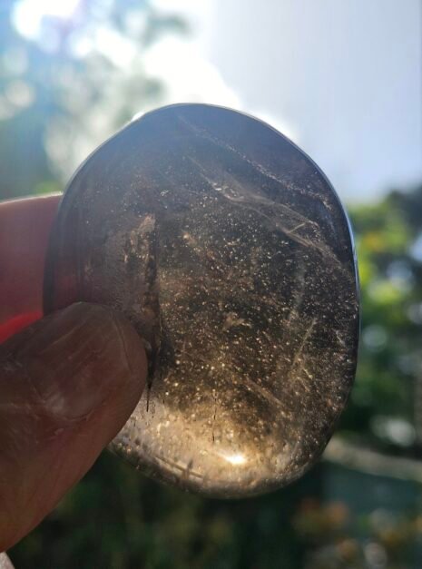Smoky Quartz Palm Stone 3 Smoky Quartz Palm Stone